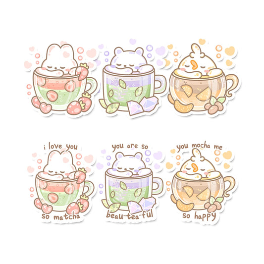 Seasons Drinks Spring Sticker Flakes