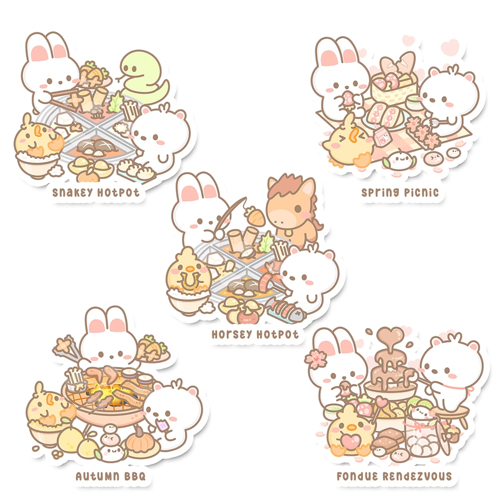 Foodie Party Sticker Flakes