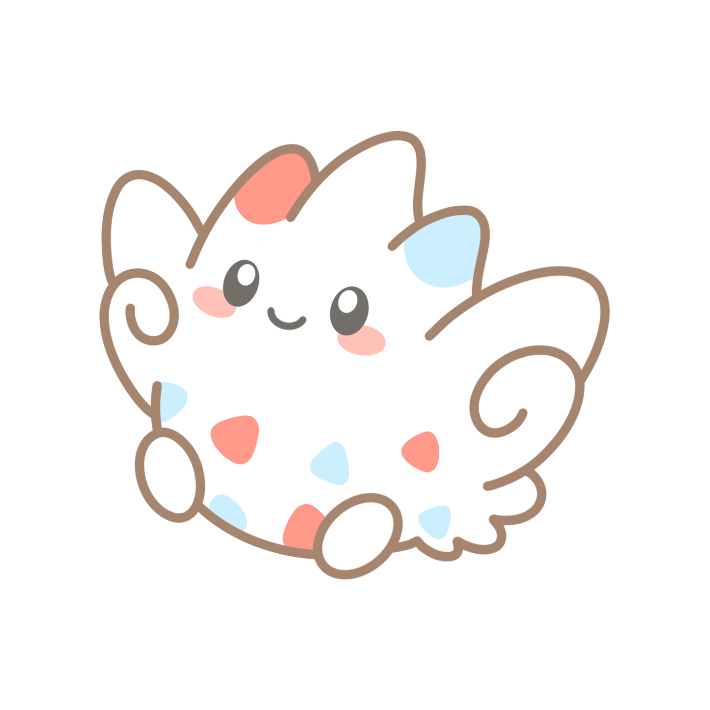Hydreigon, Volcarona, Togekiss & Whimsicott Sticker Flakes