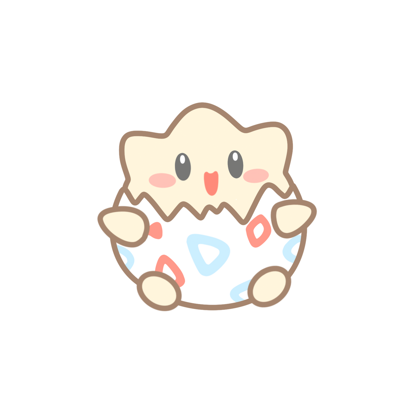 Snorlax Babies, Pichu, Cleffa, Happiny, Togepi & Igglybuff Sticker Flakes