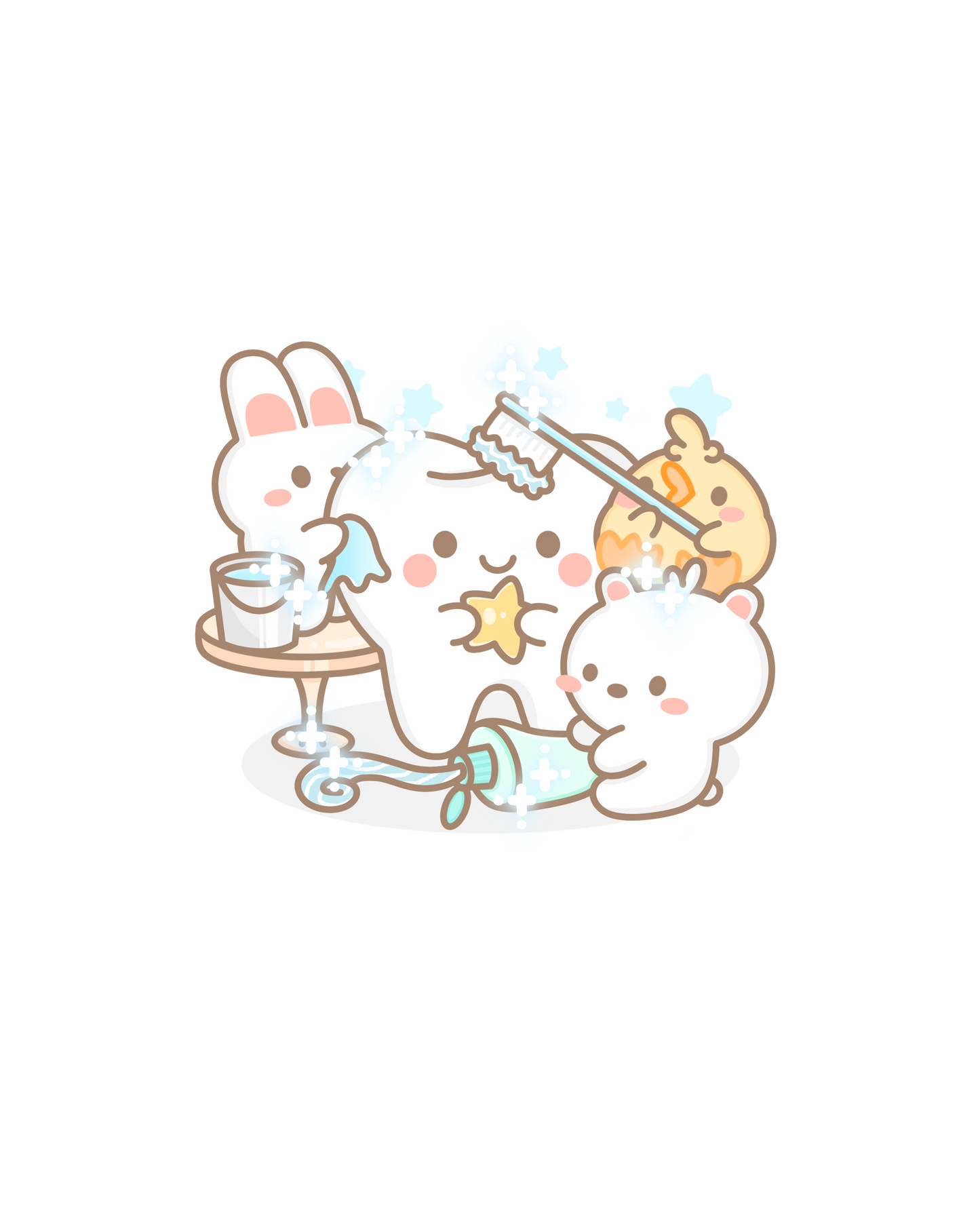Dental Denizens Sticker Flakes