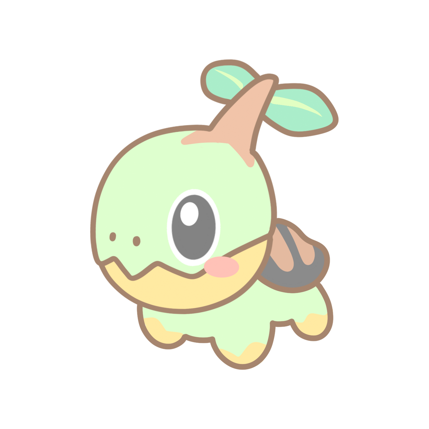 Chimchar, Piplup & Turtwig Sticker Flakes