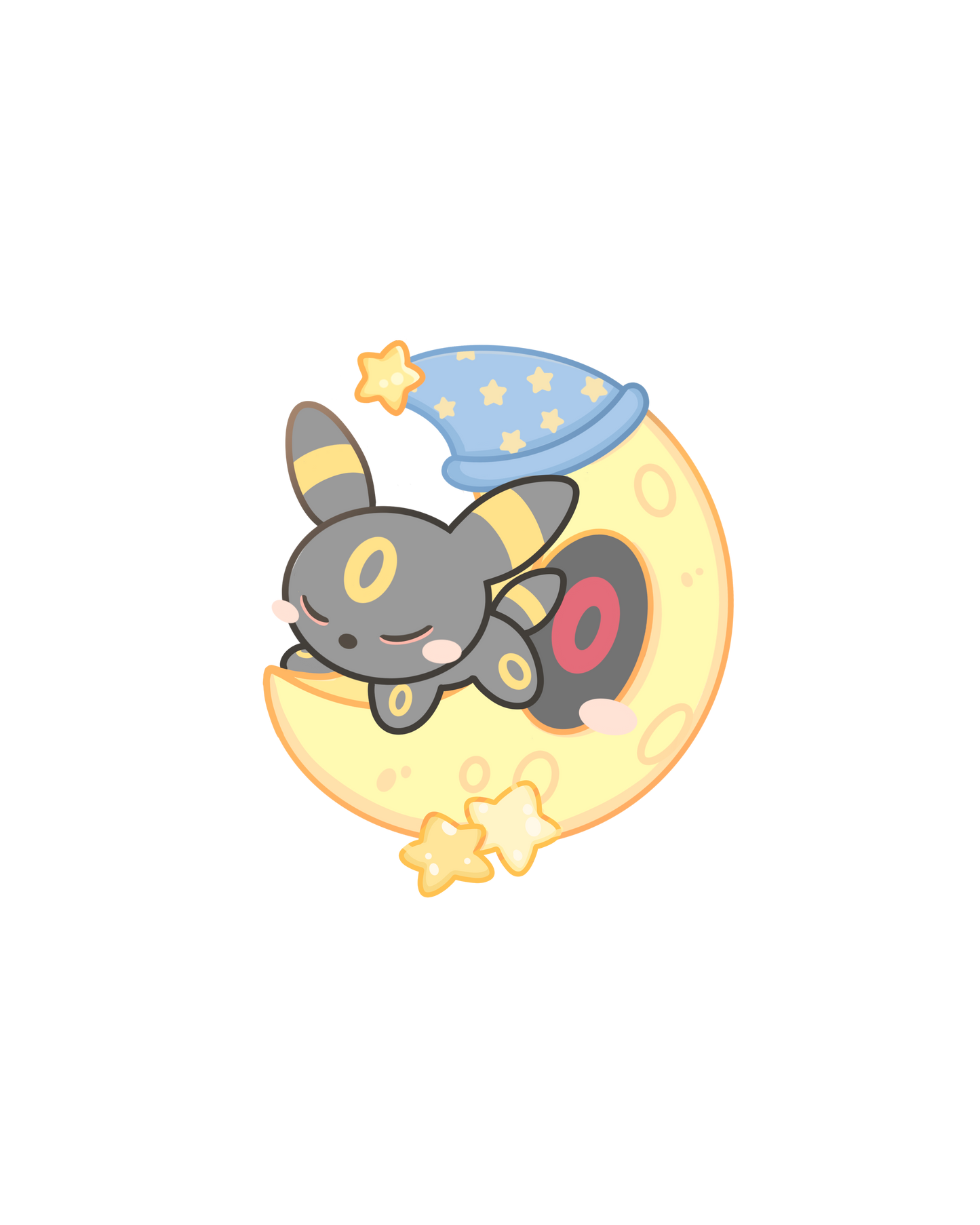 Umbreon Lunatone & Espeon Solrock Sticker Flakes
