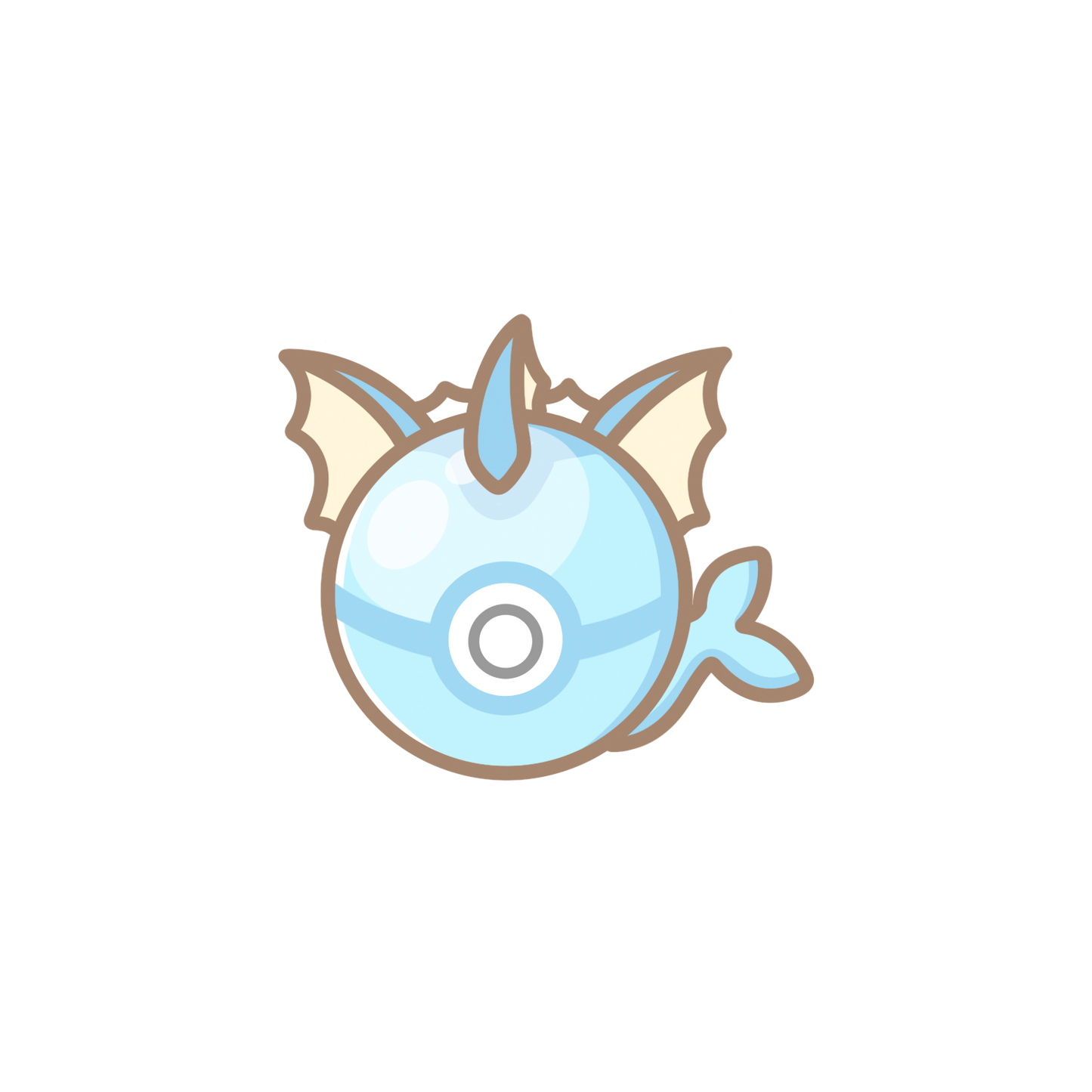 Eeveelutions Pokeball Sticker Flakes