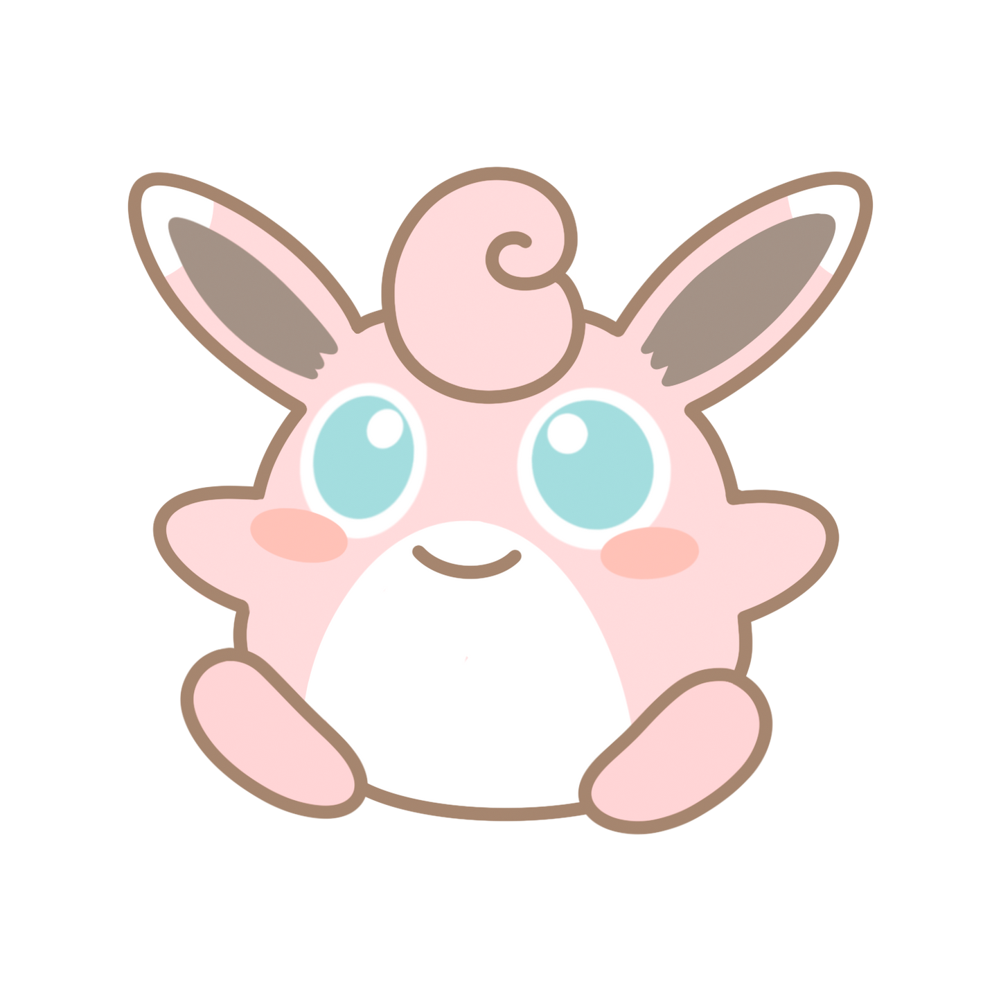 Jigglypuff, Wigglytuff, Clefairy & Clefable Sticker Flakes