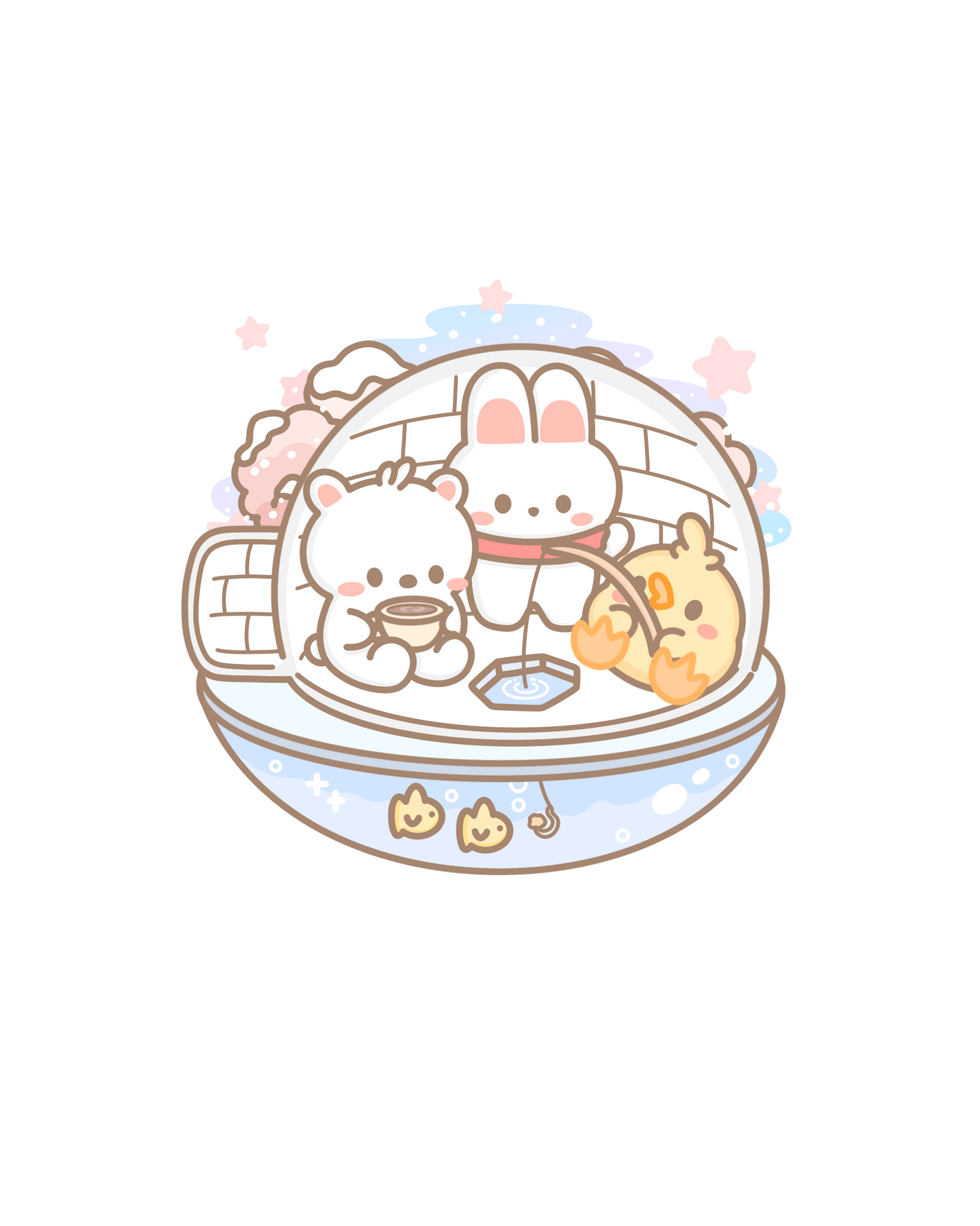 Winter Holidays Sticker Flakes