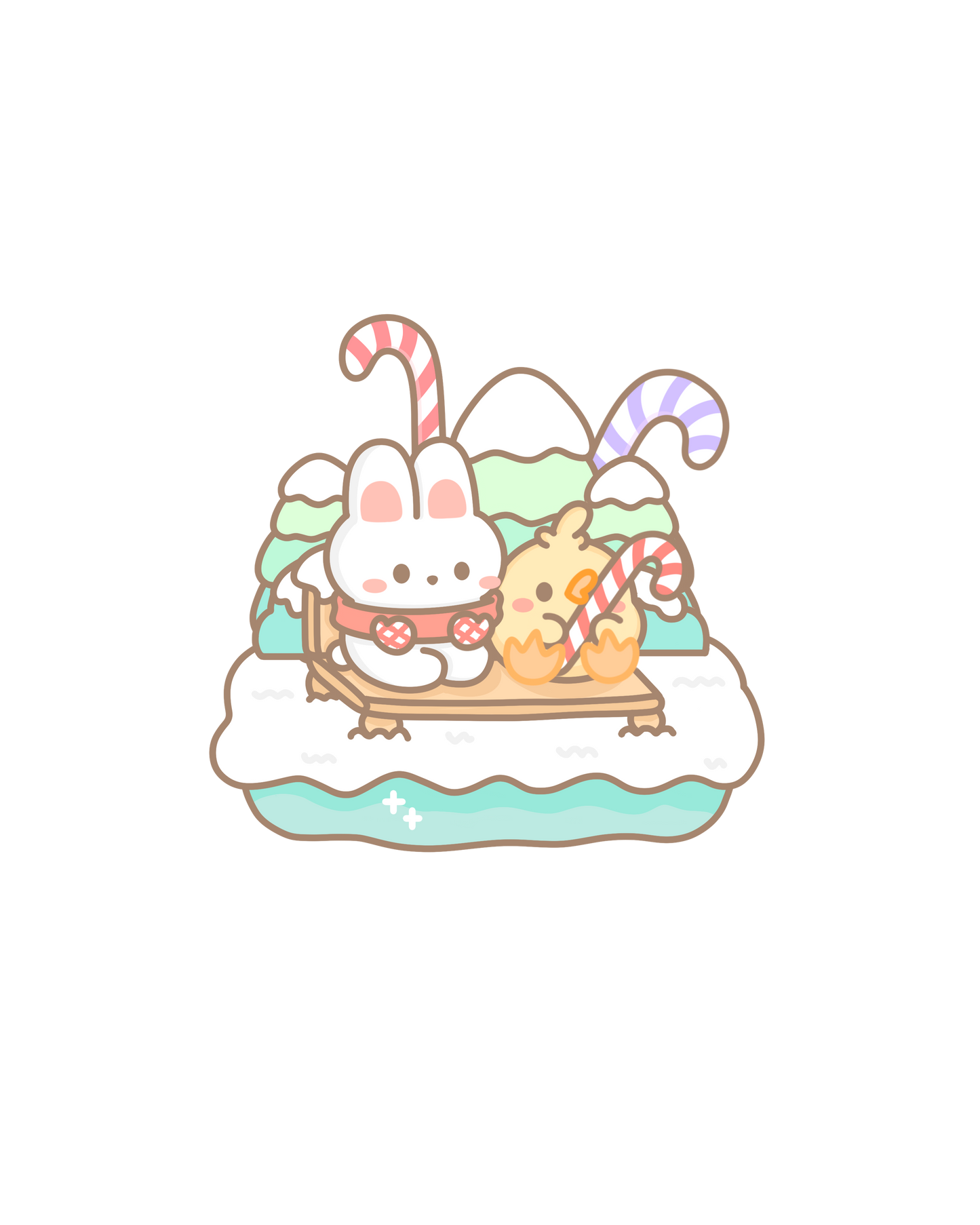 Winter Holidays Sticker Flakes