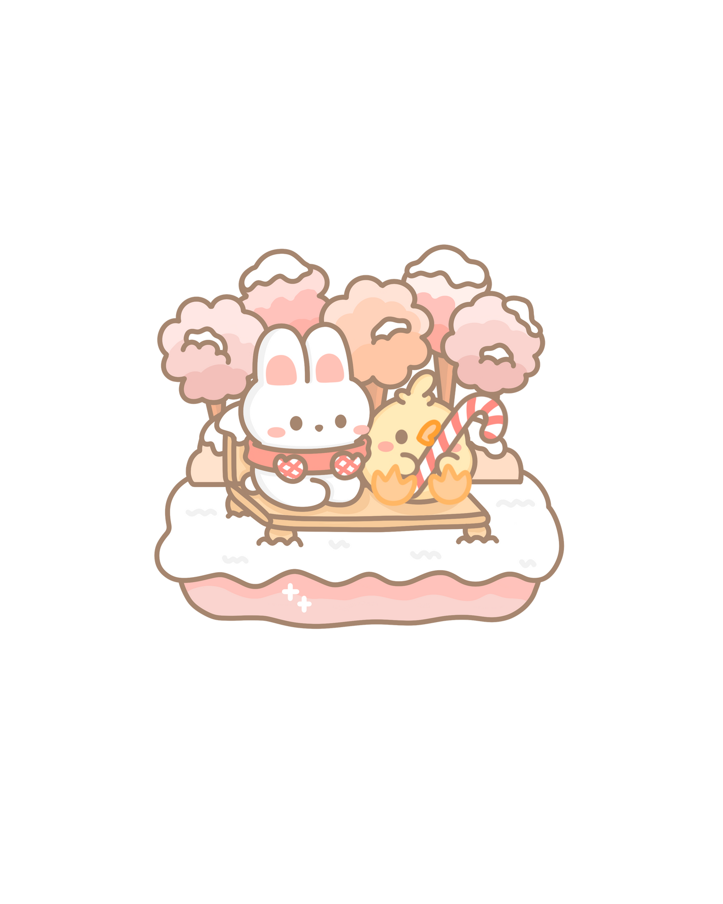 Winter Holidays Sticker Flakes