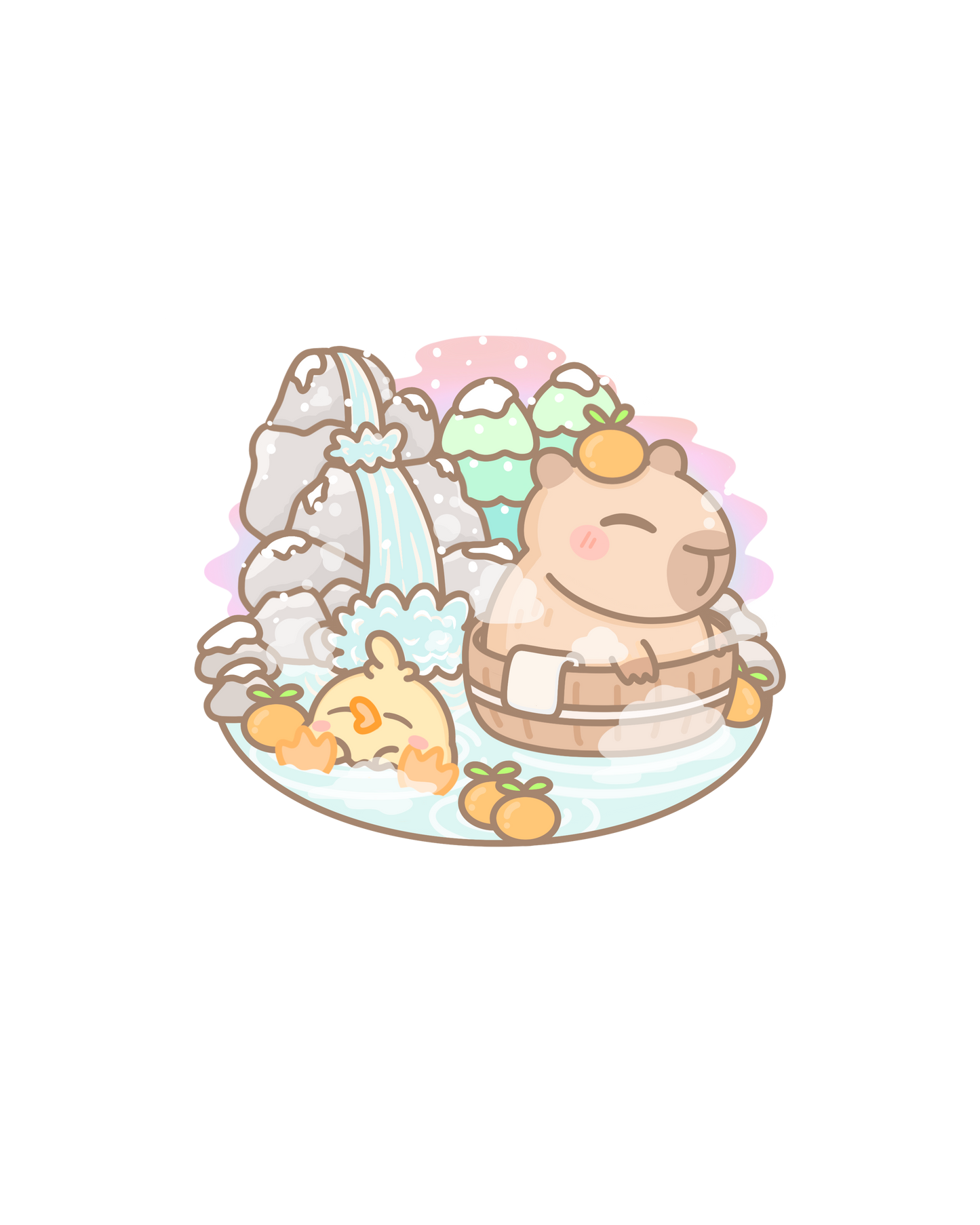 Winter Holidays Sticker Flakes