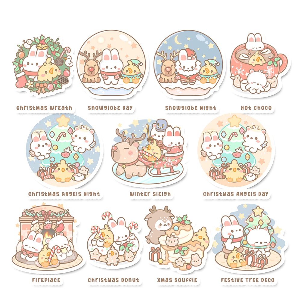 Christmas Sticker Flakes