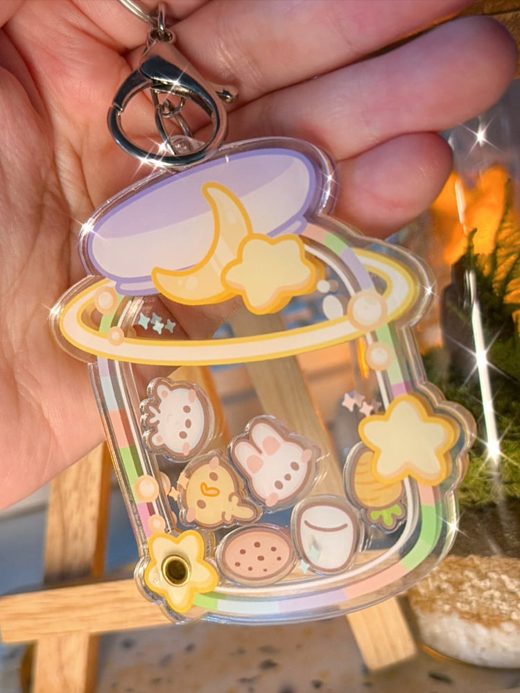 Starry Jar Shaker Charm